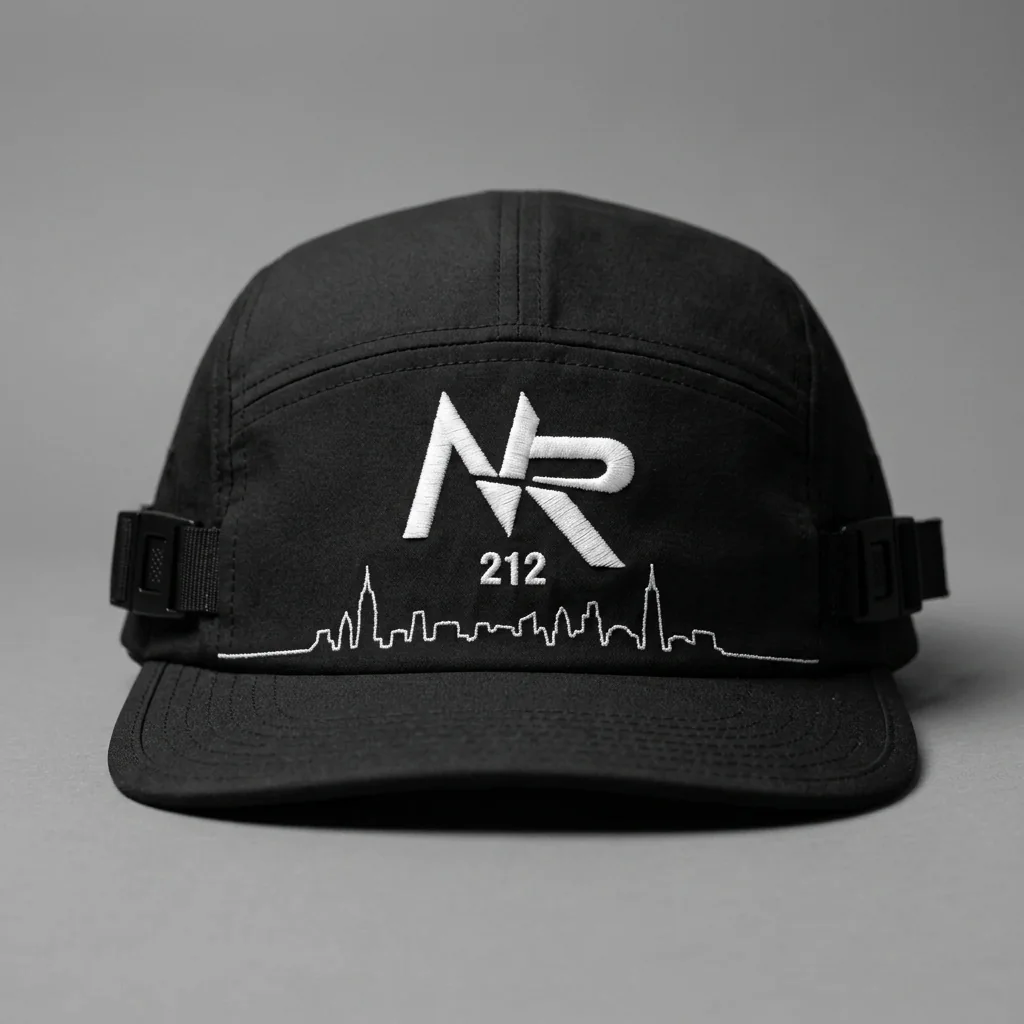 New York 212 five-panel running hat with the Ninja Run Club mark and New York skyline stitching